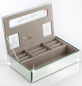 Preview: Baby Girl Erinnerungsbox aus Glas, verspiegelt mit Fotorahmen,
