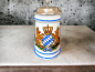 Preview: Bierkrug Bayernwappen mit Zinndeckel-Porzellankrug-Gravurfähig