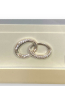 Preview: Fotorahmen MDF mit Silber Ringen und Passepartout 10 x 15 cm