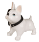 Preview: Spardose Bulldogge mit Lederhalsband aus Keramik-Bulli mit Halsband