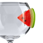 Preview: Weinglas Ice & Slice Wassermelone - Partyglas für Gin-Wodka-Cocktail