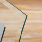 Preview: Glas Bilderrahmen Kommunion bzw. Konfirmation mit christlichen Symbol Silber - gravurfähig