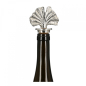 Preview: Ginko Silber Flaschenverschluß - Flaschenstöpsel Ginko Blatt, Metall Flaschenverschluss
