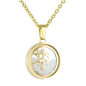 Preview: Lovebird Collier Baum Vergoldet - Edelstahl Schmuckset