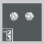 Preview: Ohrstecker mit gefasstem Zirkonia  - 3mm - Echt Silber 925