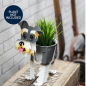 Preview: Der schöne Pfanzentopf Hund - Kräutertopf Handmade