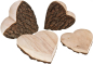 Preview: Herz aus Holz mit Rinde 20 cm - XL - Rindenherz mit Liebesgravur