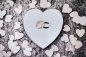 Preview: Schmuckdose Herz mit Ringen-Ringdose zur Hochzeit,