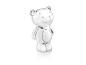Preview: Die geniale Bärchen Spardose Twinkle - Versilberte Sparkasse Bär