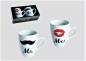 Preview: Das schöne Tassen - Geschenkset Mr. & Mrs. - Becher Set