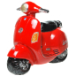 Preview: Die geniale feuerrote Spardose Motorroller