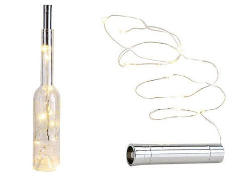 LED Lichterkette für Flaschen - Kunststoff - LED Beleuchtug für Wein-/Sektflaschen