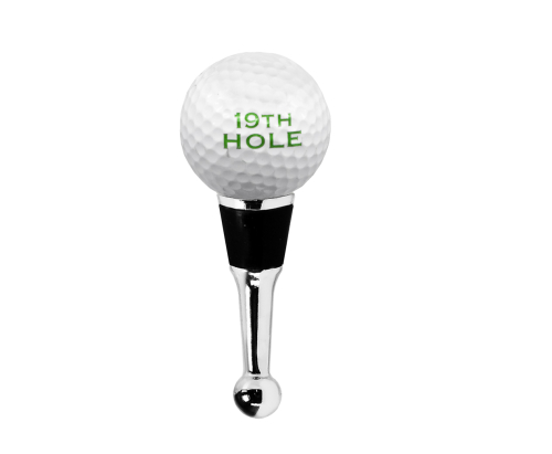 Der Flaschenverschluss - Golfball 19TH Hole - Muranoglas - Handarbeit