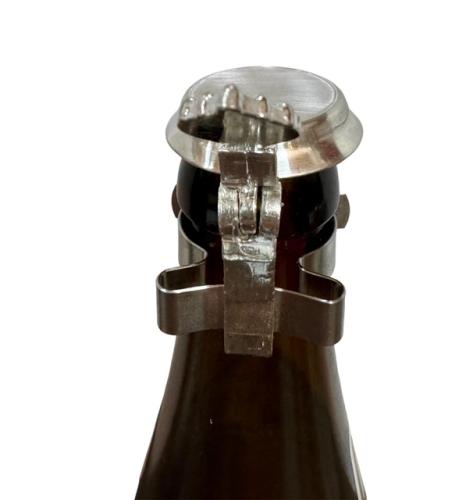 Bierflaschenverschluß flach - Zinndeckel - Gravurfähig