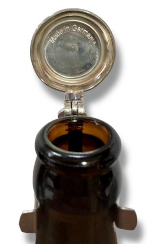 Bierflaschenverschluß flach - Zinndeckel - Gravurfähig