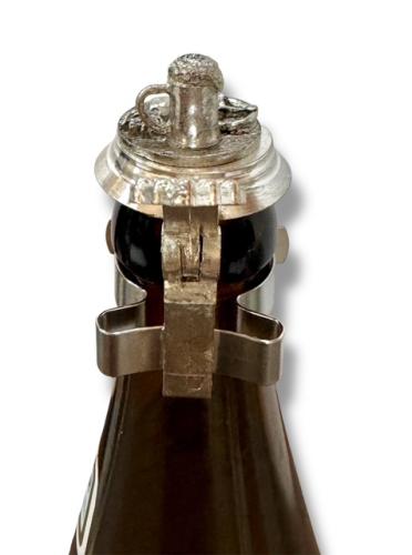 Preview: Bierflaschenverschluß bayerische Brotzeit, Zinndeckel Brotzeit - Bierflaschendeckel