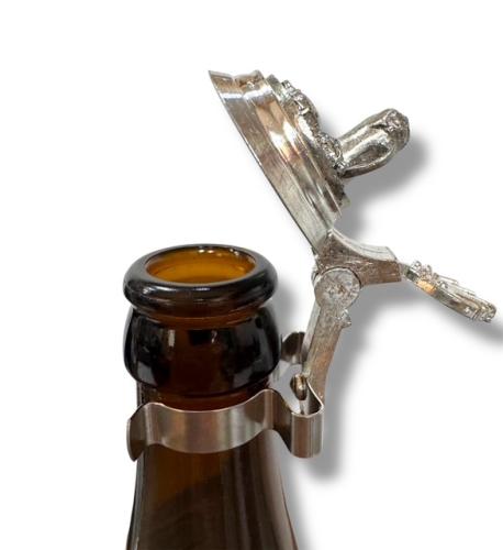 Preview: Bierflaschenverschluß bayerische Brotzeit, Zinndeckel Brotzeit - Bierflaschendeckel