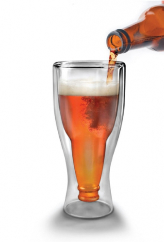 Preview: Das geniale doppelwandige Bierglas - Verblüffende Optik