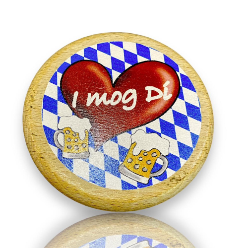 Bierglasdeckel aus Holz - Biergartendeckel I mog Di