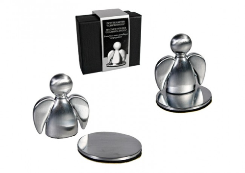 Parkzettelhalter, Metall Quittungshalter, Schutzengel mit Magnet, Zettelhalter, Auto und LKW Schutzengel