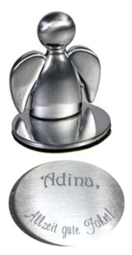 Preview: Parkzettelhalter, Metall Quittungshalter, Schutzengel mit Magnet, Zettelhalter, Auto und LKW Schutzengel