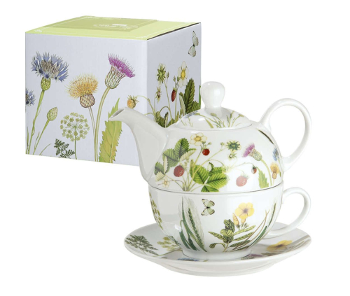 Preview: Bella Vita Teeset - Tea for one - Wild Flowers - Porzellan