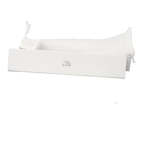 Preview: Die silberne Twinkle Rolle für die Geburtsurkunde - Taufgeschenk Geburtsurkundenrolle mit Bärchen Versilbert