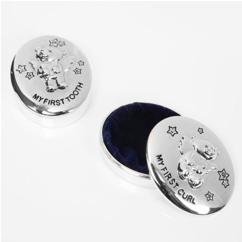 Geschenkset Lockendose und Zahndose Bärchen - Twinkle Set + Geschenkkarte, Gravurfähig