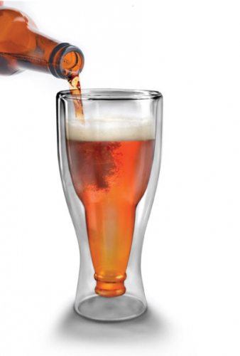 Das geniale doppelwandige Bierglas - Verblüffende Optik