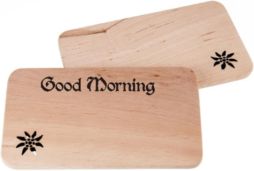 Preview: Eckiges Schneidbrett Edelweiß  22x12x1,2 cm