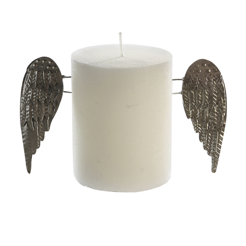 Flying Candle, Kerzenflügel im 2 tlg. Set, Kerzendeko, Metallstecker Flügel, Wings Kerzenstecker,
