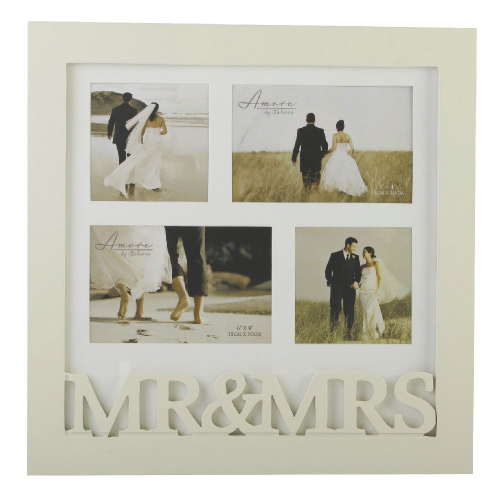Mr & Mrs der elegante Collage Bilderrahmen zur Hochzeit