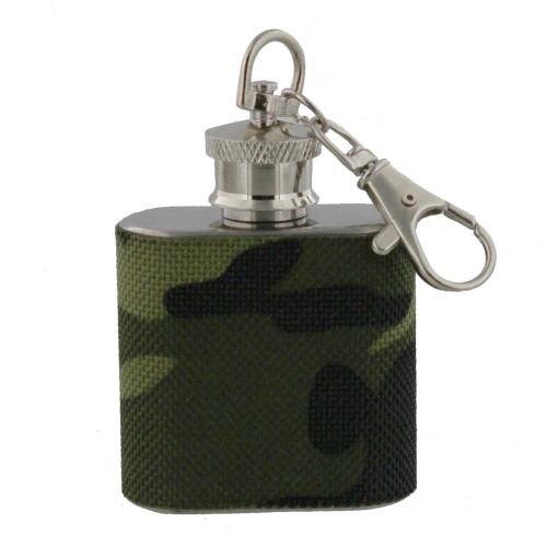 Der "camouflage" Flachmann als Schlüsselanhänger
