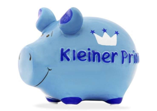 Spardose KCG Kleiner Prinz, Keramik, 12,5 x9 cm, Handmade