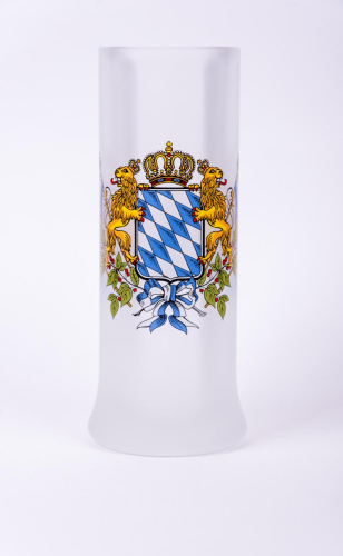 Preview: Satinierter Partyseidel mit Bayernwappen ? 0,2 Liter