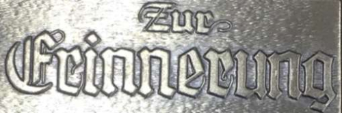 Preview: Geprägte Textschilder aus Zinnlegierung 73x28 mm für verschiedene Anlässe