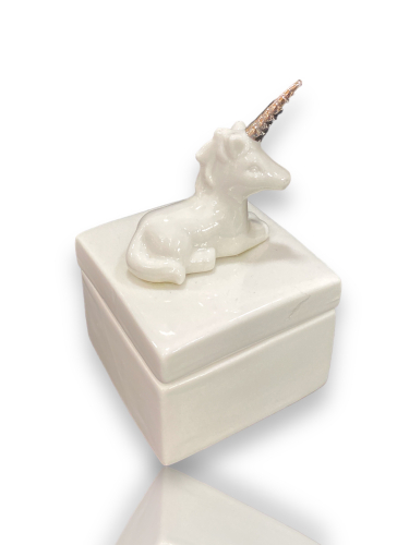 Die süße Schmuckdose Einhorn - Einhornkästchen-Porzellan