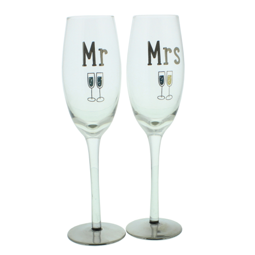 Mr & Mrs - die eleganten Champagner Fölten zum stilgerechten Anstoßen