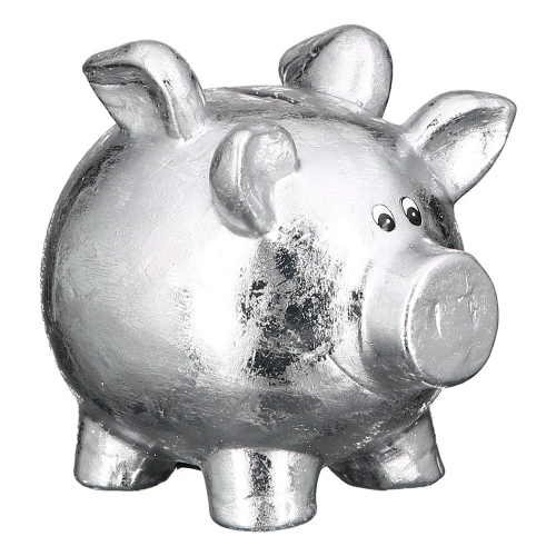 Das glänzende Sparschwein " Silvy " -  Geldgeschenk