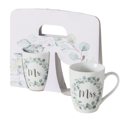 Tassen Set Eukana - Geschenkset Mr. & Mrs. - Becher Set