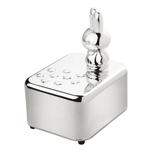 Die wunderschöne Spieluhr Miffy der Hase - Versilbert und  Gravurfähig