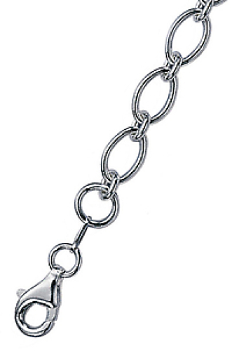Das silberne Ösenarmband, Bettelarmband für Charm Anhänger - Echt Silber 925