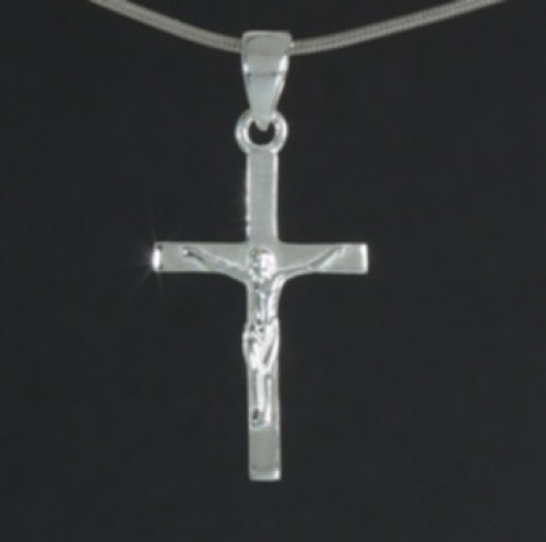 Das schöne Schmuckset mit Jesuskreuz - Echt Silber 925