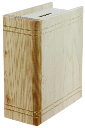 Preview: Sparbuch aus Holz neutral zum Basteln und Selbstgestalten
