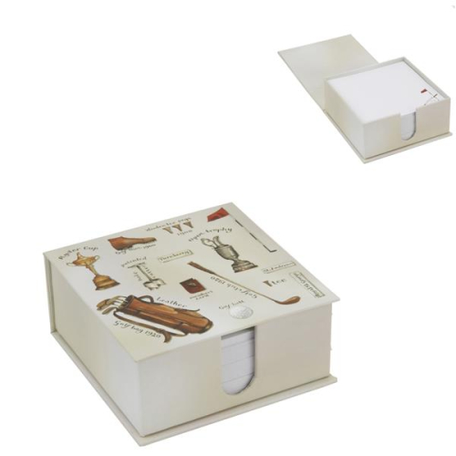 Der schöne Memo Block mit Golfmotiven - Notizzettelhalter für Golfer - Notizblock für Golffreunde