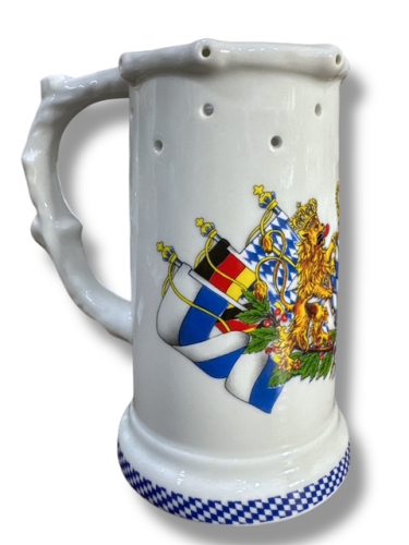Preview: Bayerischer Vexierkrug mit Bayernwappen aus Porzellan