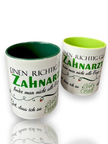 Preview: Zweifarbige Kaffeetasse für den besten Zahnarzt-Geschenkidee