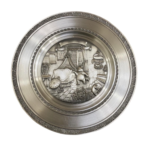 Zinnteller zur Geburt und Taufe  incl. Gravur! Geburtenteller