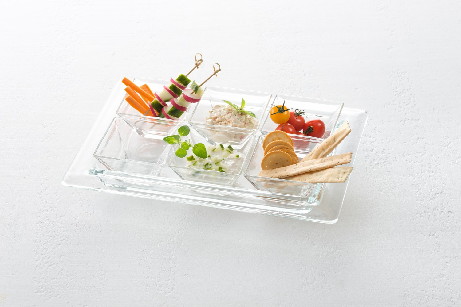Leonardo Limito Geschenkset 7 tlg. eckig - Servierschale mit 6 Schälchen