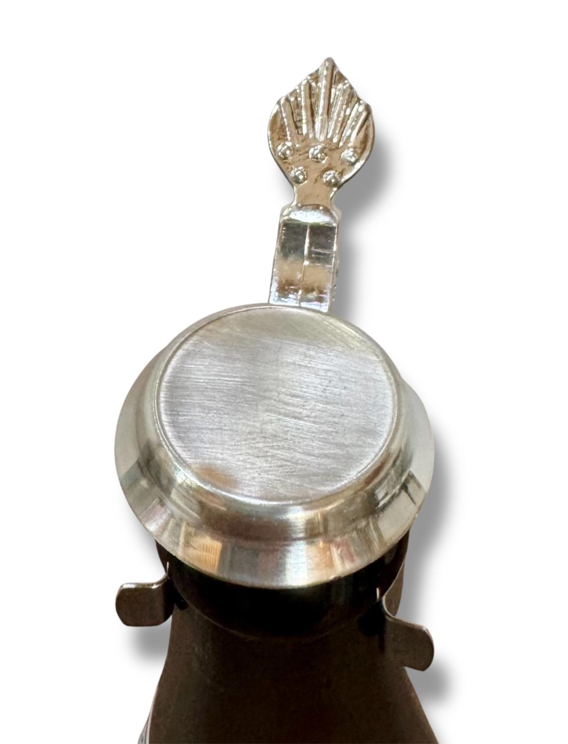 Bierflaschenverschluß flach - Zinndeckel - Gravurfähig